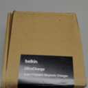 Belkin MagSafe Charger Compatible, 3-in-1 Charging Station, Qi2.2 25W Magnetic Wireless Charger Dock, Foldable Charging Stand for iPhone 17/16/15, Apple Watch, AirPods, Pixel 10 (45W Adapter Included) (White)