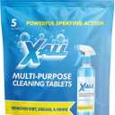 X-ALL Multi-Purpose Cleaning Tablets Streak-Free Shine and Deep Cleaning Tablet for Home on All Surfaces, 5x Tablets Only
