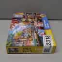 3D Visual Art Puzzles for Adults 1000 Pieces, Campfire Cabin Wilderness Nature Unique Hard 1000 Pieces Jigsaw Puzzles for Adults, 1000 Pieces Round Puzzle for Adults