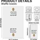 2 Pcs Cute Potato Kitchen Decor Hand Towels, Absorbent Waffle Weave Bath Towel Kitchen Dish Guest Towels for Kitchens Homes Bathrooms Restaurant Hotel Cafe Farmhouse Dinner Party Decor (Multicolor 359)