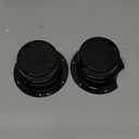 RV Plumbing Vent Cap Replacement - Camper Vent Cover Caps Kit for 1 to 2 3/8 Inch Pipe - Black (2 Pack)