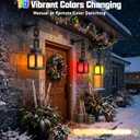 Pixelated Lantern Night Light with Timer 16 Color RGB Pixel Lantern Lamp Rechargeable Retro Pixel Decor Light with Remote & Touch Control, Hanging or Tabletop for Bedroom Desk Gaming Room Decor Gift