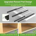 ANTOWIN 2-Pack Expandable Pull Out Cabinet Organizer 21"Deep(12.2"-20.5"W), 3 Full Extension Glides Slide Out Drawers, Roll Out Shelves Adhesive Raising Pad,Compatible Framed Cabinets,90lb Cap,White