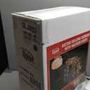 Alpine Corporation 24" Tall Outdoor Rattan Grazing Reindeer Lawn Decoration with White LED Lights, Indoor/Outdoor Christmas Holiday Yard Decor Garden Display