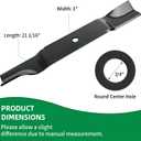 942-04415 Mower Blades for 60'' Deck, Compatible with C ub Cad et Tank 60 M60, Z-Force L60 S60, Pro Z 160 560 760 960, T roy-Bilt Mustang XP60, C raftsman Z8600, Replaces 98-071 742-04415, 12 Pack