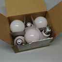 Amazon Basics A19 LED Light Bulbs, 60W Equivalent, 9W Energy Efficient, E26 Standard Base, Daylight White 5000K, Dimmable, 10,000 Hour Lifetime, 6-Pack