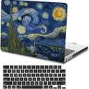 KSK KAISHEK Compatible with MacBook Air 13.6 inch Case 2022 Release A2681 M2 Chip with Liquid Retina Display Touch ID, Plastic Hard Shell Protective Case & Keyboard Cover, Van Gogh Starry Night