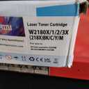 218X Toner Cartridges 4 Packs with Chip | Compatible Replacement for HP 218X W2180X W2181X W2182X W2183X 218A W2180A Work with Color Pro 3201dw 3301cdw 3301fdw 3301sdw Printer, 4 Color Packs Set