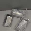 E-far Mini Loaf Pan Set of 3, Small Stainless Steel Bread Baking Pans for Oven, 6.3 x 3.5 Inch Tiny Meatloaf Pans for Homemade Bread Pound Cake Brownies, Non-toxic & Dishwasher Safe