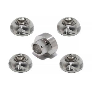 1/2-13 304 Stainless Steel Anti-Theft Locking Nuts 13TPI Security Hardware Kit for Mountain Bike Awning Car Accessories for Styling Light Bar Safety,(4 Lock+ 1 Key)