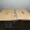 COLAMY Modern Dining Chairs Set of 2, Faux Leather Upholstered Dining Room Chairs Dinner Chair Kitchen Chairs with Curved Back and Metal Legs, Brown