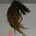 24 Inch 3 In 1 Dreadlock Extensions Sets, 30 Strands Mixed Ombre Brown Synthetic SE Dreads Extensions, 100% Handmade Soft Single Ended Curly Boho Wavy Dreads for Girls