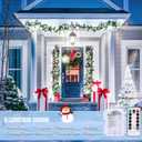 JMEXSUSS 2 Pack White Battery Operated Christmas String Lights, Each 33ft 100 LED Wedding Lights Outdoor Indoor, with 8 Modes Remote Waterproof