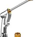 Garden Hose Nozzle Heavy Duty Brass Metal Sprayer Nozzle High Pressure Spray Gun 360 Rotaing Water Adjustmen for Car Washing, Outdoor Gardening, Pets Shower, Patio Cleaning