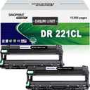 DR221CL DR-221CL DR221 CL Black Drum Unit Replacement for Brother MFC-9130CW MFC-9330CW HL-3170CDW HL-3180CDW HL-3140CW MFC-9340CDW DCP-9020CDN Printer (2 Packs Black)