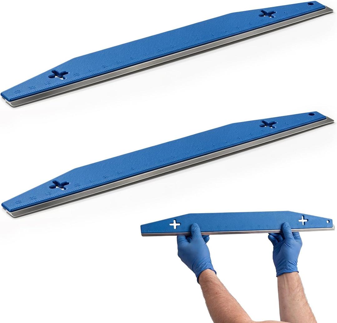 2 Pcs 24 Inch Paint Edger Guard, Painter Straight Trim Guard Blue
