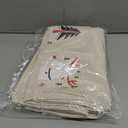 MONOBLANKS Fabric Christmas Advent Calendar with Pockets,Reusable Natural 24 Days Countdown Advent Calendar Hanging Storage Bag for Xmas Holiday Home Wall Decoration (Christmas A)