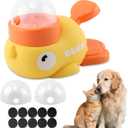 Interactive Dog Puzzle Toy & Slow Feeder, Duck Shape Cat Treat Dispenser for IQ Training, Anti-Gulping to Reduce Bloating, with Anti-Slip Pads for Small Medium Pets
