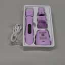 Bikini Trimmer for Women - Painless Waterproof Electric Razor Remover Foil Shaver for Leg, Body, Armpit & Facial Hair, Cordless with Ceramic Blade,USB Charging Dock, Travel Size, Gifts for Her, Purple