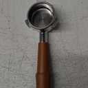 54mm Bottomless Portafilter Breville Compatible Rosewood Handle & Naked 18-21 Gram Filter Basket Included, Fits Barista Express, Pro, Touch, Bambino Plus, Infuser, Duo Temp Pro Impress