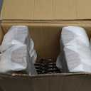 Nature Smile Solid Lotus Wood Deluxe Wooden Pants Hangers Bottom Hanger Jeans Hanger Skirt Hanger with 2-Adjustable Clips Anti Rust Hook 20 Pack (Retro)