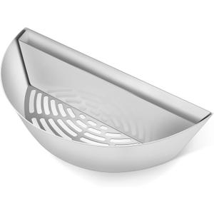 Stainless Steel Charcoal Basket with Removeable Water Reservoir for Low N Slow Smoking & Charcoal Grilling for Weber & Other Kettle Grills 