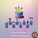 Video Game Themed Birthday Party Decorations 2026 Upgraded Supplies - Happy Birthday Banner Backdrop Balloons Hanging Swirls Cake Topper Cupcake Toppers Stickers - Decor Stuff Favor