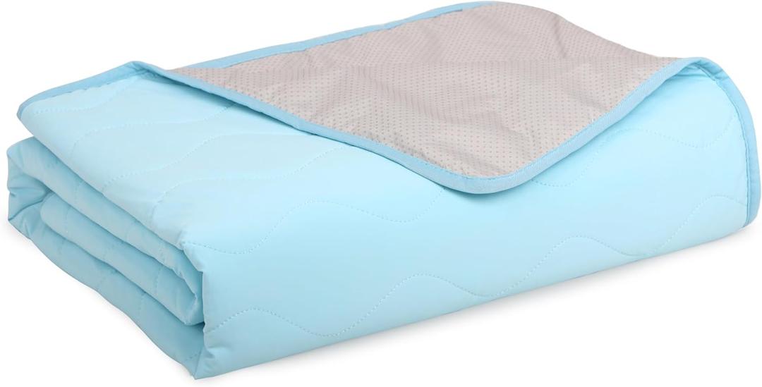Cooling Blanket for Dogs - Q-MAX>0.4 Waterproof Pet Throw Blanket Bed Cover, Non-Slip Dog Blankets for Couch Protector, Washable Furniture Cover for Summer, Blue,40x60