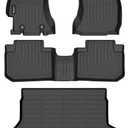 Automotive Floor Mats & Cargo Liner for Forester 2014-2018 All Weather Protection Full Set- Black