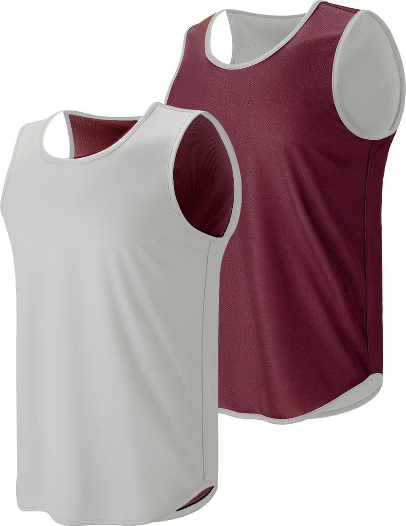 Liberty Pro Men's Reversible Basketball Jersey Workout Tank Top
