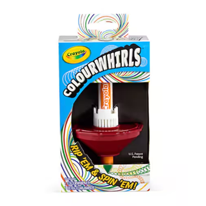 Crayola Colourwhirls (1ct), Spin Art Toy, Spinning Top Toy for Kids, Arts & Crafts Kit, Coloring Supplies, Gift for Boys & Girls, 6+