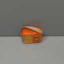 Retro Bluetooth Speaker, Vintage Wireless Speaker,Portable Mini Radio Old Fashion Style for Room Decor Kitchen Desk Bedroom Office,Supports TWS Pairing for iPhone,Android Devices (Orange)