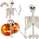 5.4 FT Halloween Skeleton,Halloween Skeleton Decorations for Indoor Outdoor