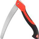 10 Inch Heavy Duty Pruning Saw, Folding Hand Saw with SK5 Curved Blade, Triple-cut Razor Teeth Used for Trees Wood Cutting Camping Gardening Work, Hiking, Landscaping, Tree Trimming