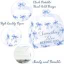 Something Blue Before I Do Bridal Shower Treat Boxes Something Blue Bridal Shower Decorations 12pcs Blues Bow Before I Do Gift Wrap Boxes for Bachelorette Engagement Wedding Party Favor Supplies
