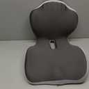 Ergonomic Waist Support and Seat Cushion, 2-in-1 Memory Foam Pad, Hollow Design for Coccyx, Suitable for Office Chairs, Car Safety Seats and Household Use - Relieves Lower Back and Hip Pain (Grey)