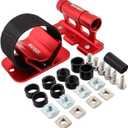 Bike Fork Mount Car Roof Rack Support Bike Stand Aluminum Alloy Accessories Quick Release Thru Axle Carrier Bicycle Front Fork Fixed Clip, Red