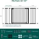 Babelio 36-56" 30"H Extra Wide Baby Gate for Stairs No Drilling, PressGuard II