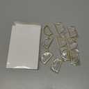 10 Pcs Stainless Steel Napkin Rings Metal Napkin Ring Holders Easter Modern Serviette Buckles Metallic Adornment for Spring Table Kitchen Dinner Party Wedding (Matte Gold Semicircle)