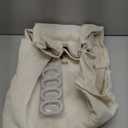 Farmhouse Shower Curtain with Ruffle Hem Linen Cream Shower Curtains for Bathroom Country Vintage Rustic Natural Fabric, 72" W x 84" L