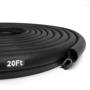 DGSL Car Door Seal Strip, Door Weather Stripping with Top Bulb Automotive Weather Stripping for Cars, Boats, RVs, Trucks, and Home Applications (20Ft)