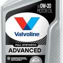 Valvoline Advanced Full Synthetic SAE 0W-20 Motor Oil 1 QT