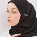 MIIST Sports Hijab, Athletic Head Covering, Non-Slip Breathable Fabric, One-Piece Design Hijab, Sporty Headscarves. (Small, Black)