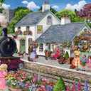 Ravensburger Whistle Stop Cottage 1000 Piece Puzzle for Adults, 28 x 20in.