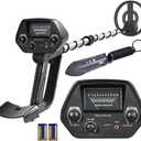 Metal Detector for Adults & Kids, Lightweight Kids Metal Detector w/Shovel,8 Inch Waterproof Coil w/Adjustable Handle 31.5" to 41.5" for Beginner 8-12 Kids Beach Backyard for Treasure