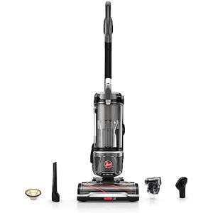 Hoover WindTunnel Tangle Guard Bagless Vacuum Cleaner, Corded Upright Vacuum, HEPA Media Filtration, Anti-Hair Wrap, Headlights, Swivel Steering, Corded Vacuum Cleaners for Home Use