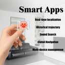 Cat Tracker for Indoor & Outdoor Cats & Dogs with Unlimited Range  365-Day Battery Life iOS & Android Compatible No Subscription or Monthly Fee Kitten Finder with Real-Time Alerts Easy to Use