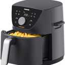 Toshiba 5.5QT Air Fryer with Heat-Q Technology, Quick and Easy Meals, 8 Preset Menus and Menu-IQ Function, 1-Degree Fahrenheit Precision, 90% Less Oil, Double-Sided Handles