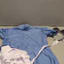 Irtysh Girl Blue Dress White Apron Halloween Cosplay Costume With Bow Hair Band Stockings Set, (13 Years)