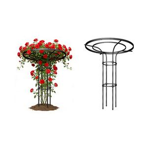 Umbrella Garden Trellis for Climbing Plants Outdoor, 82.7" Mushroom Top Trellis Stackable, Tall PE-coated Metal Obelisk Trellises for Potted Plants, Topiary Tower Vine Support for Rose, Bean, Clematis